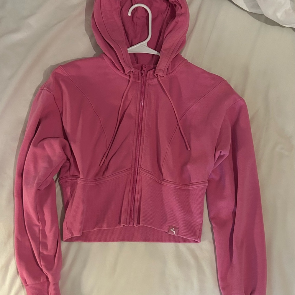 JoyLab Vibrant Pink Zip-Up Hoodie